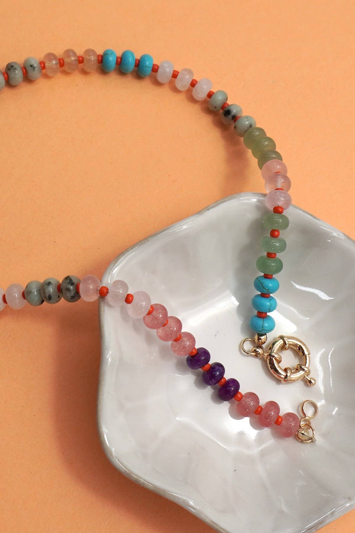 Natural Stone Beaded Necklaces