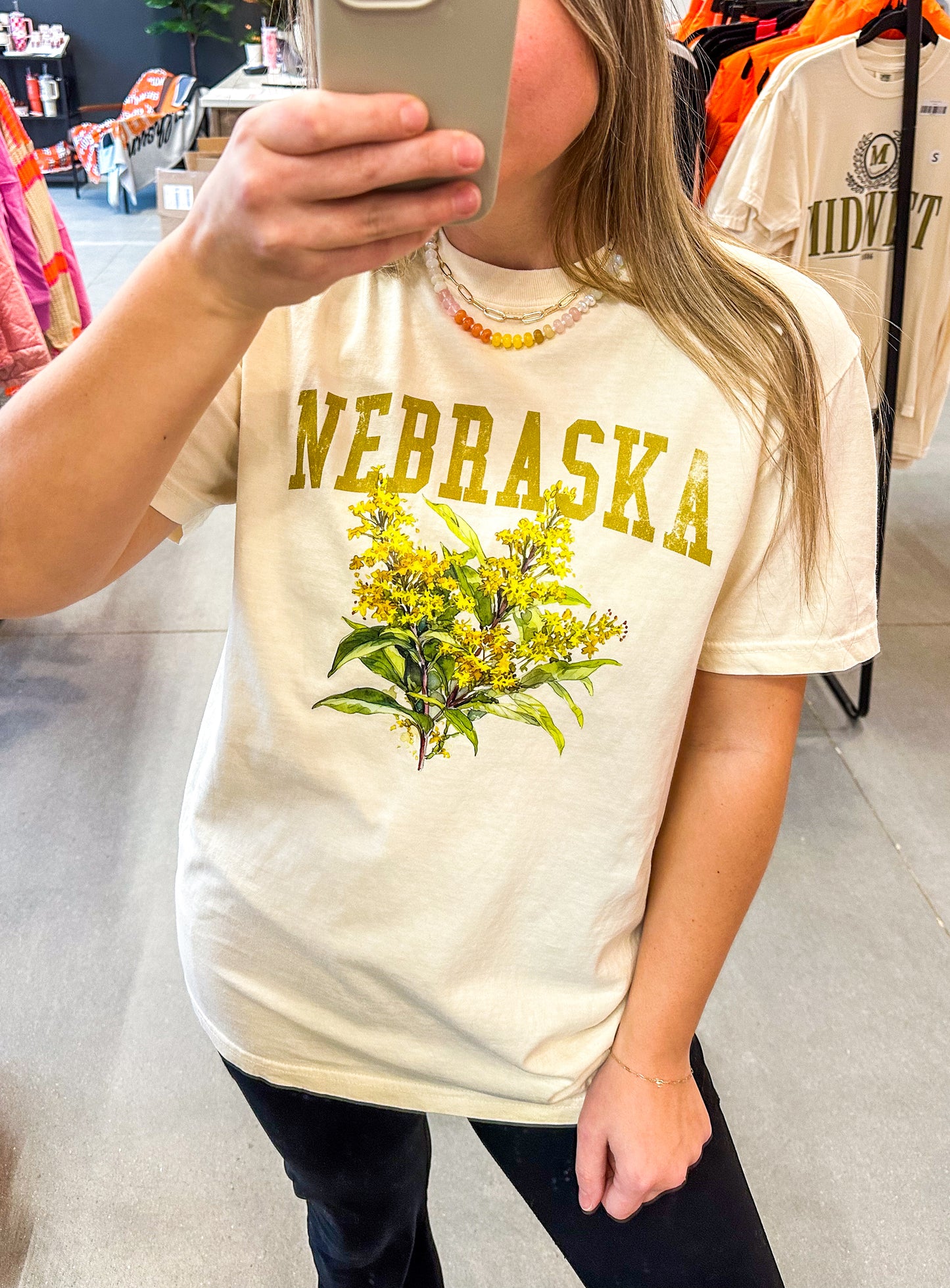 Nebraska Goldenrod Flower T-Shirt