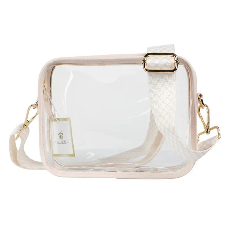 Beige Clear Stadium Bag