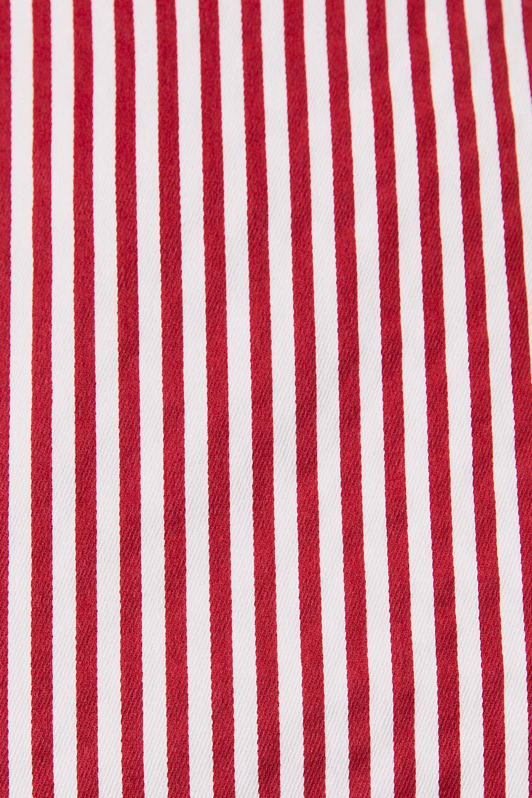 Mid Waist Red Striped Skort