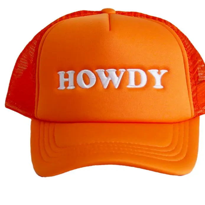 Howdy Embroidered Foam Trucker Hat