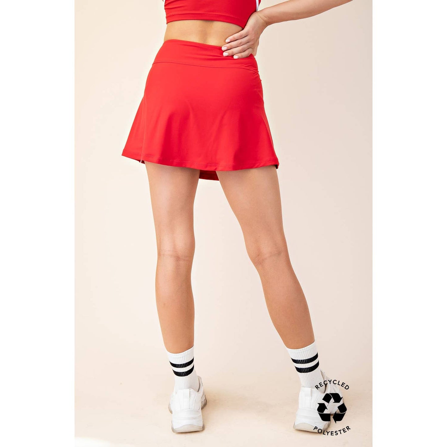 Red Butter Soft Skort with Piping
