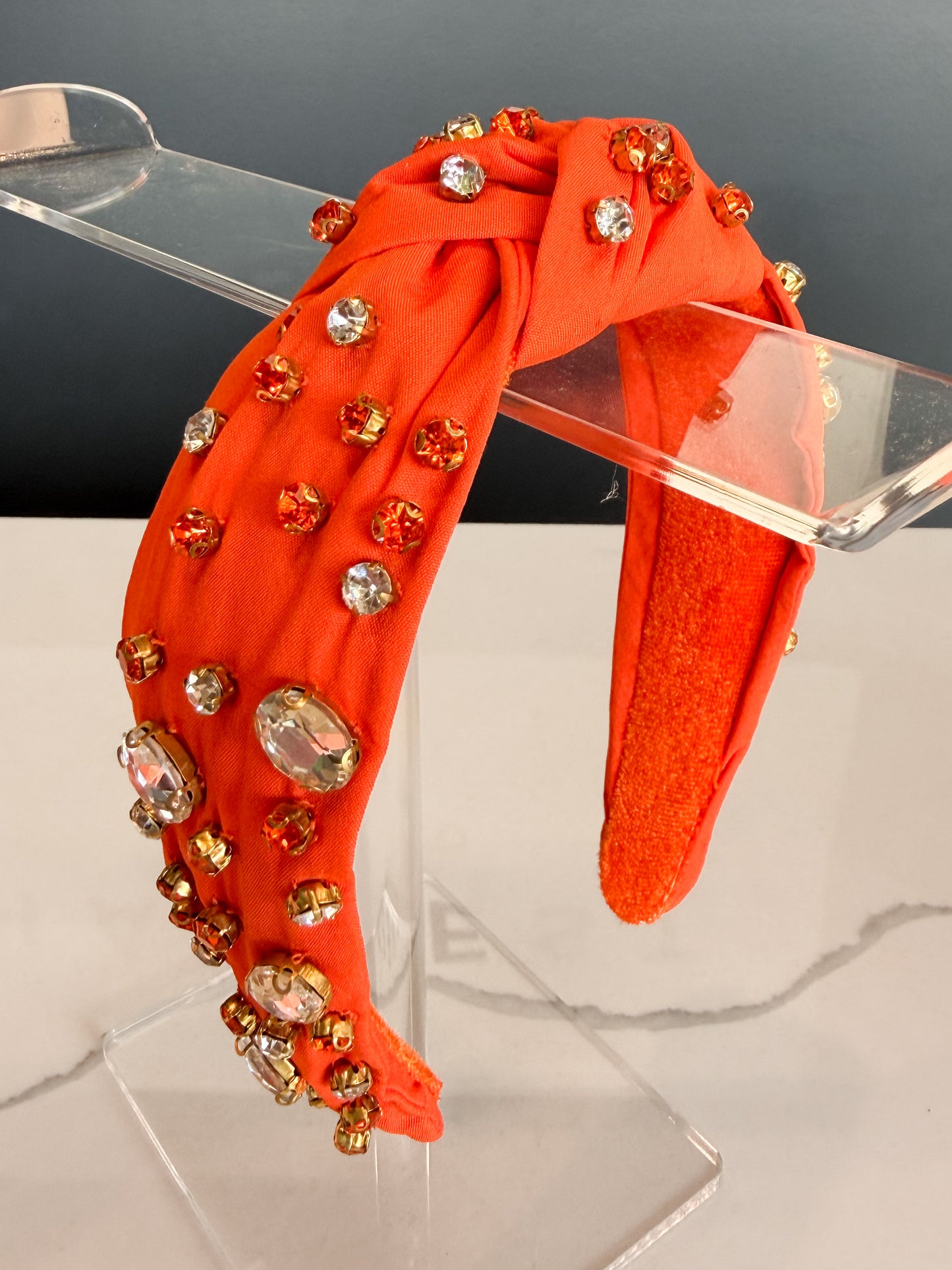 Orange Beaded Headbands