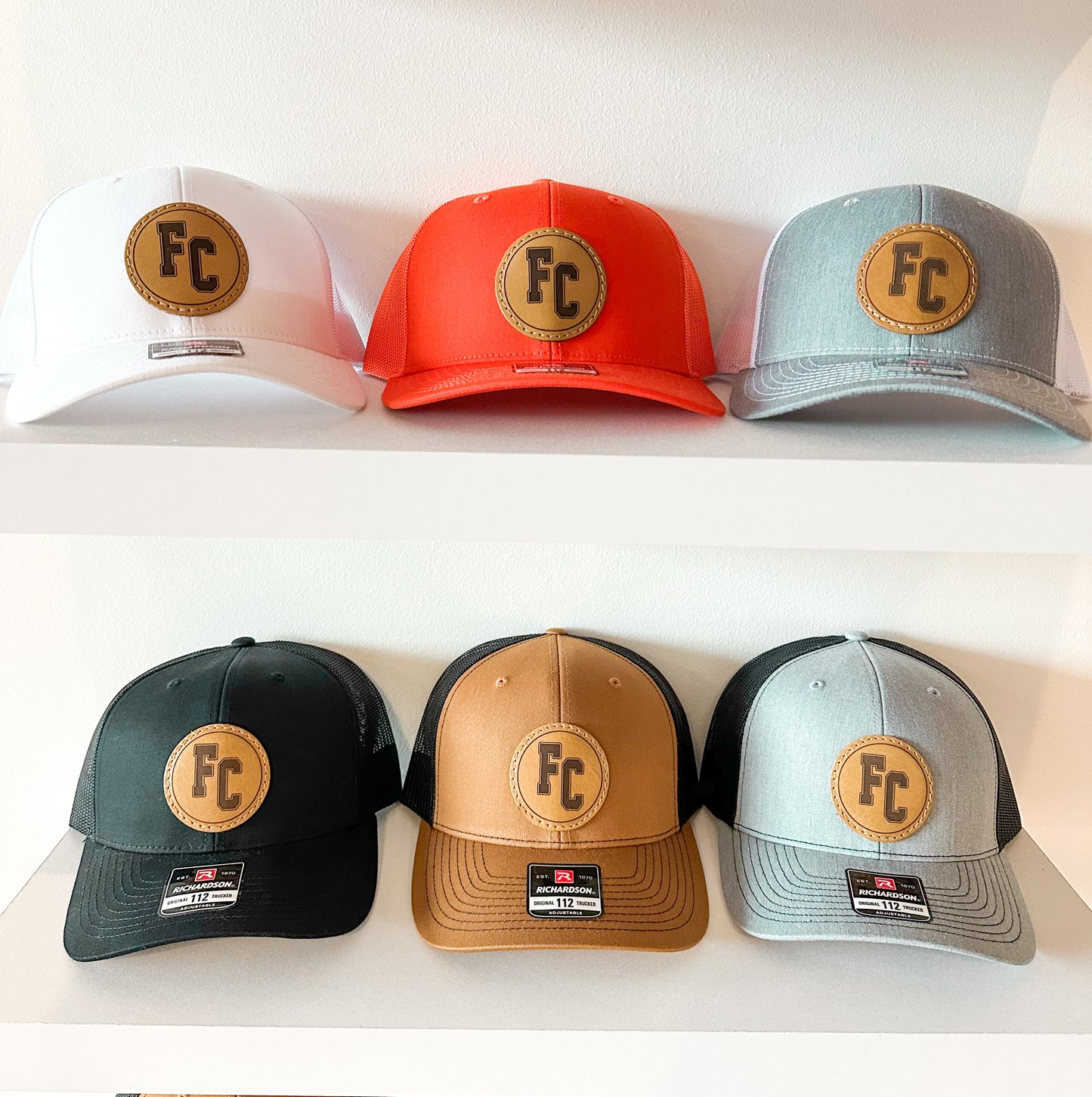 FC Circle Leather Patch Trucker Hat