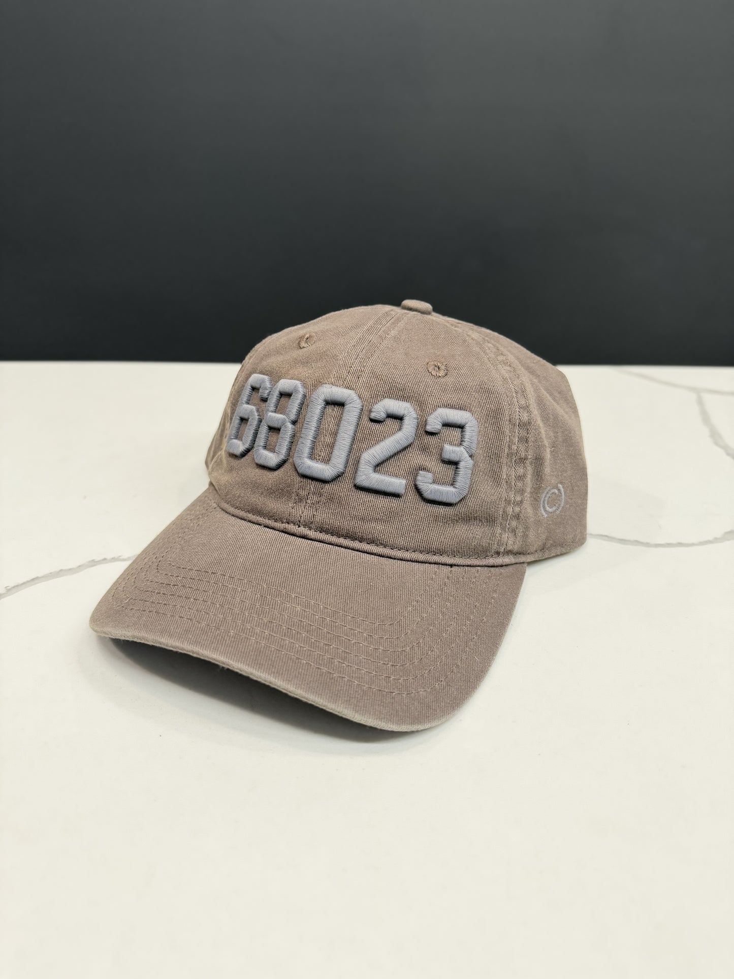 68023 Zip Code Embroidered Baseball Dad Hat