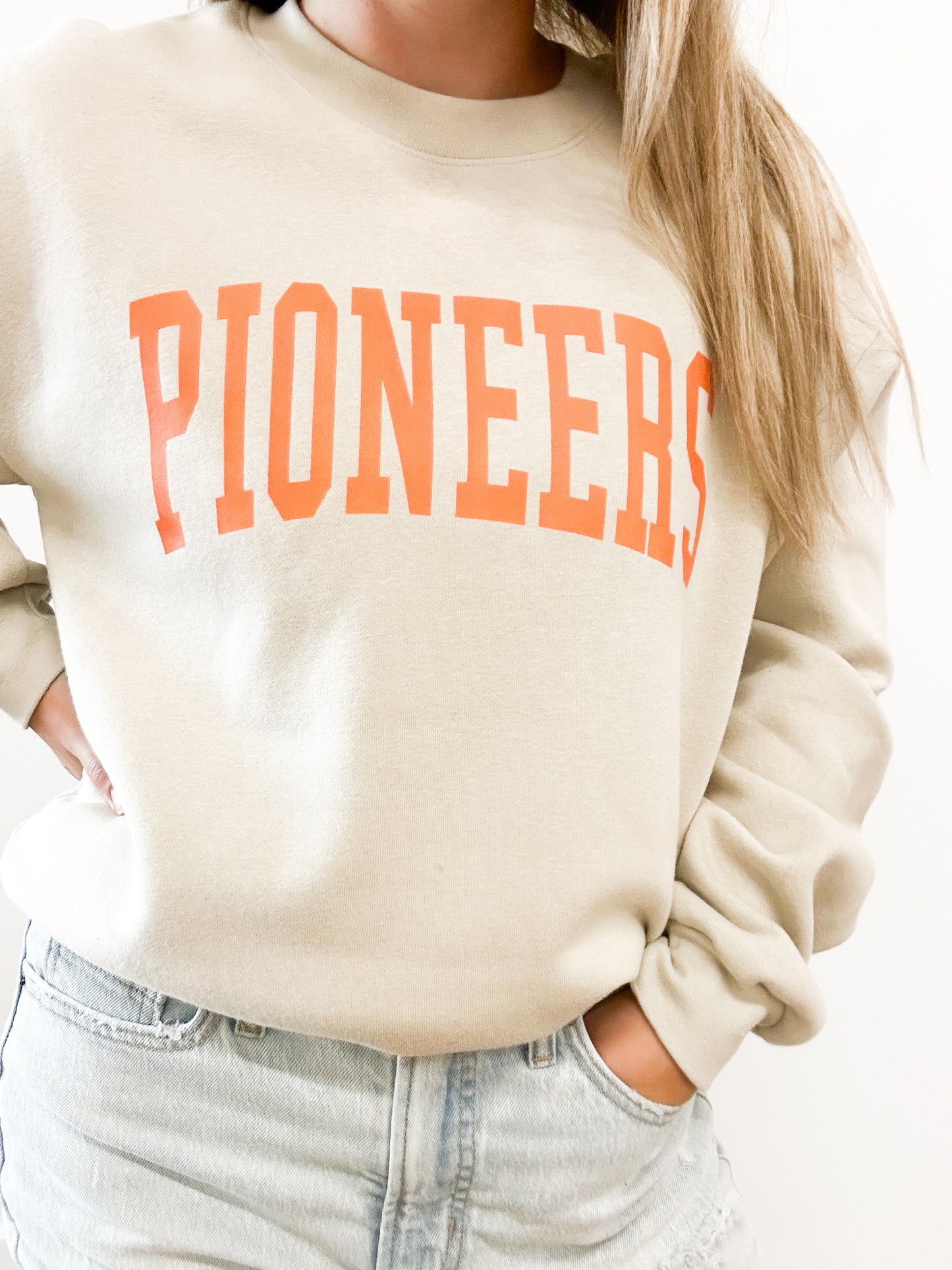 Pioneers Tan Crewneck Sweatshirt