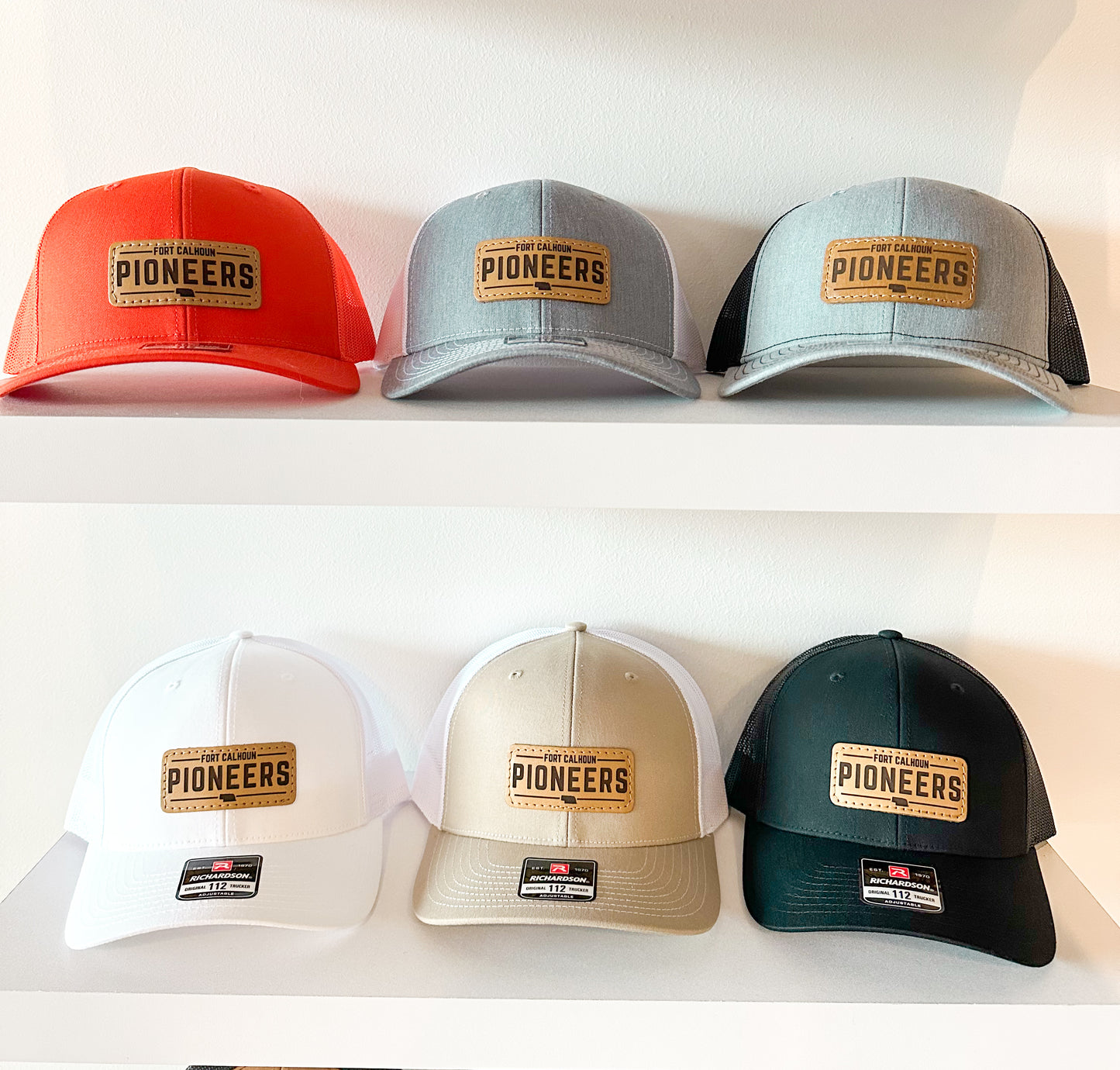 Pioneers Leather Patch Trucker Hat