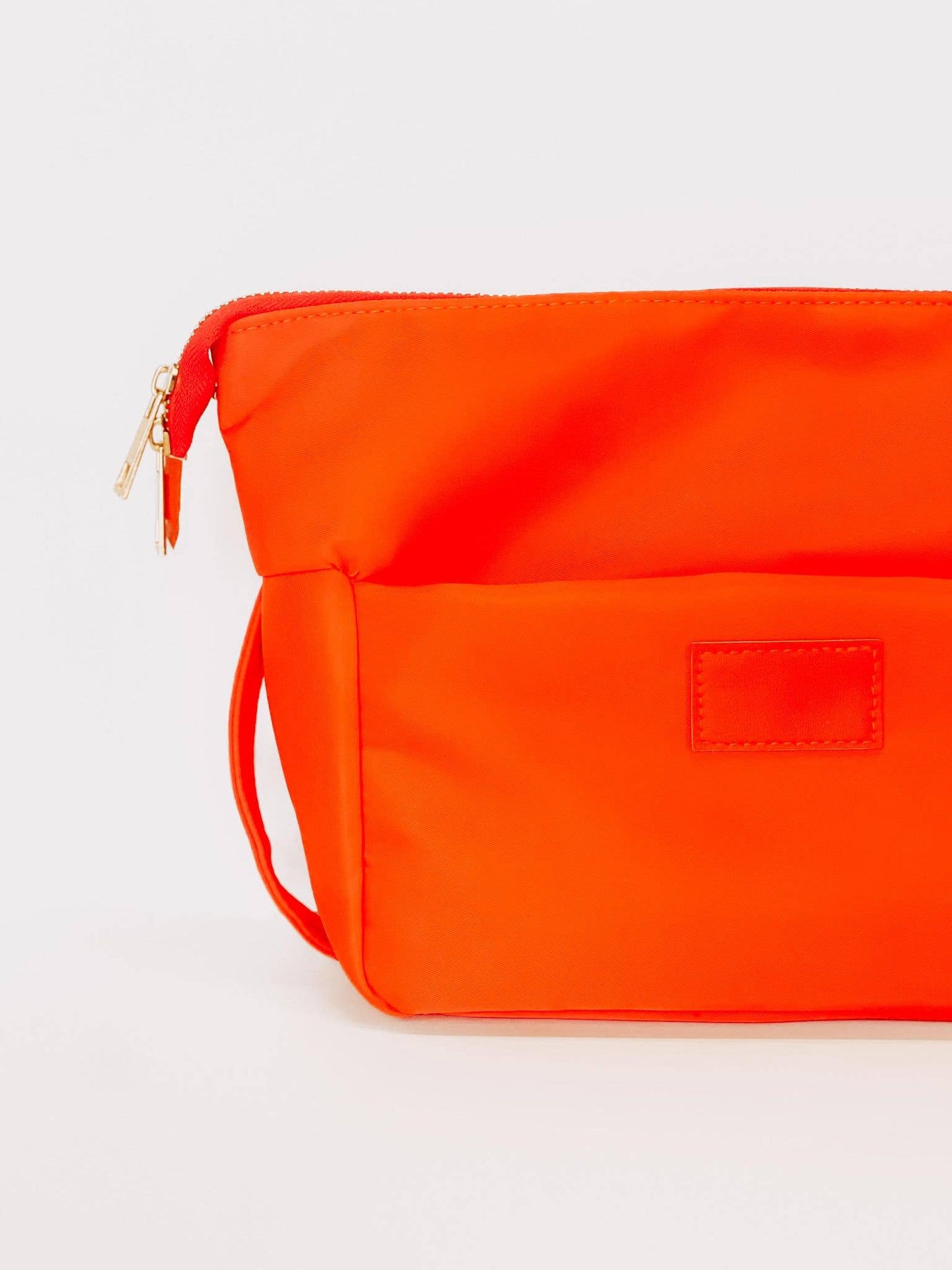 Bright Orange Makeup Travel Bag