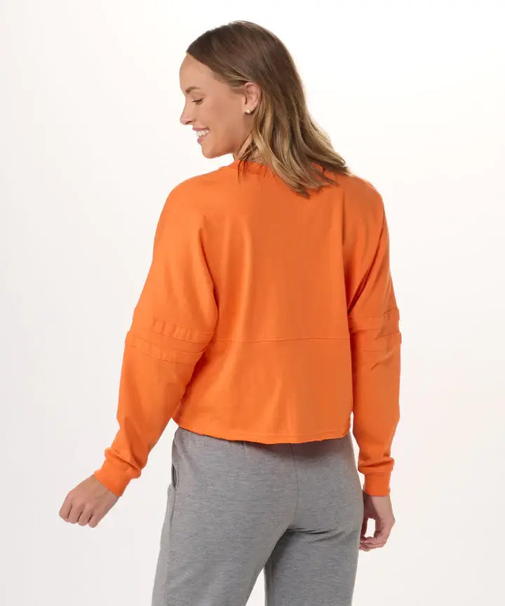Orange Cropped Retro Jersey