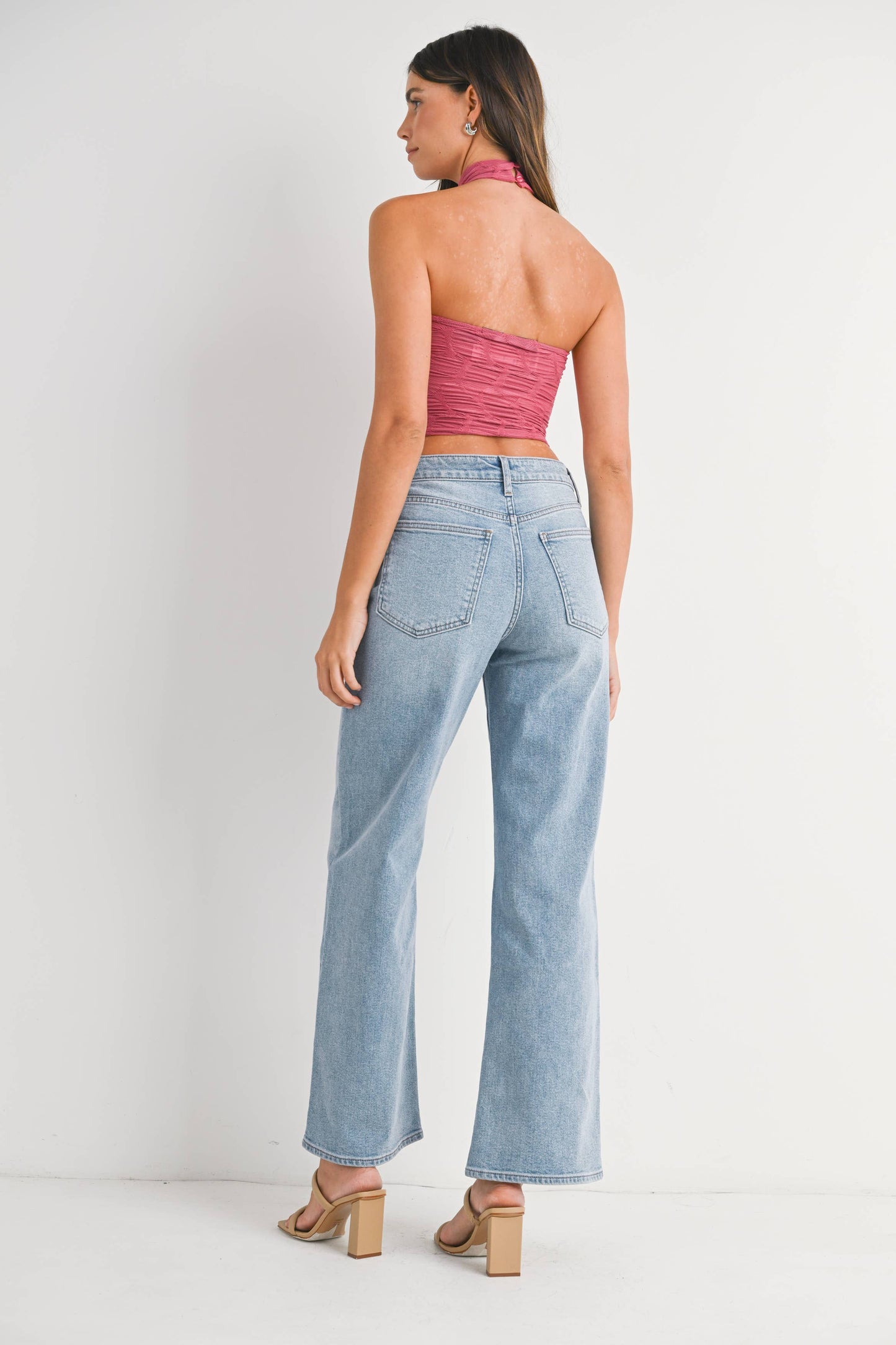 JBD High Rise Full Length Straight Jeans