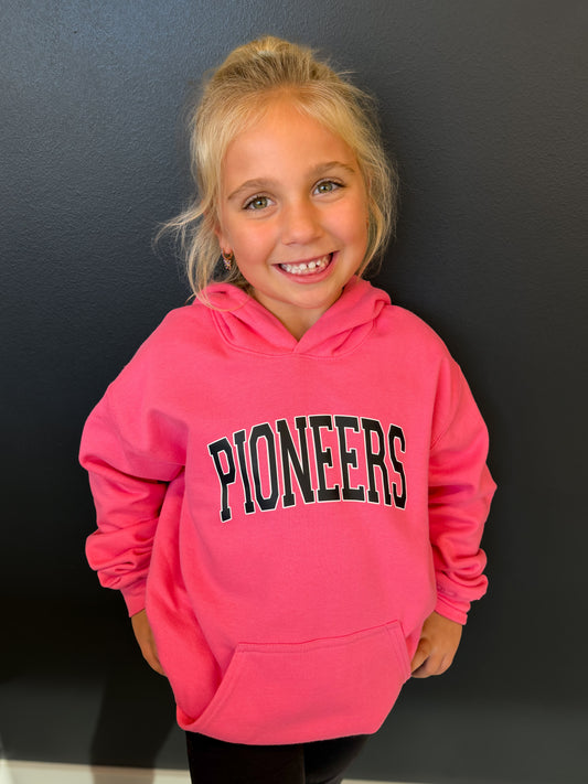 Youth Pink Pioneers Hoodie Sweatshirt