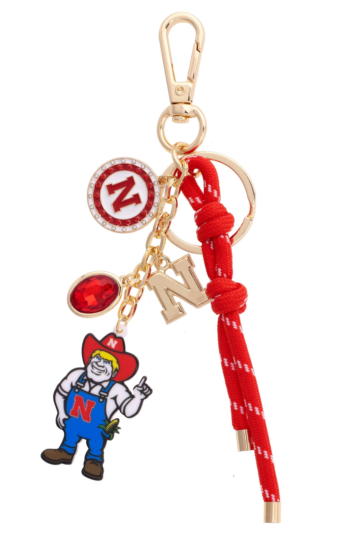 Nebraska Cornhuskers Cluster Bag Charm