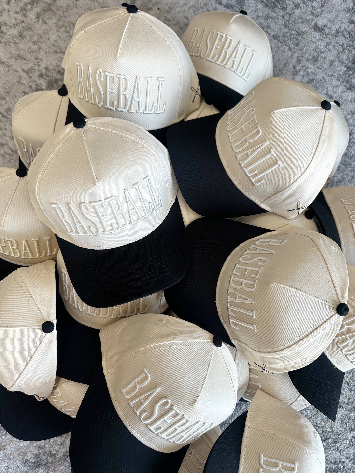 BASEBALL Monochromatic Vintage Trucker Hat