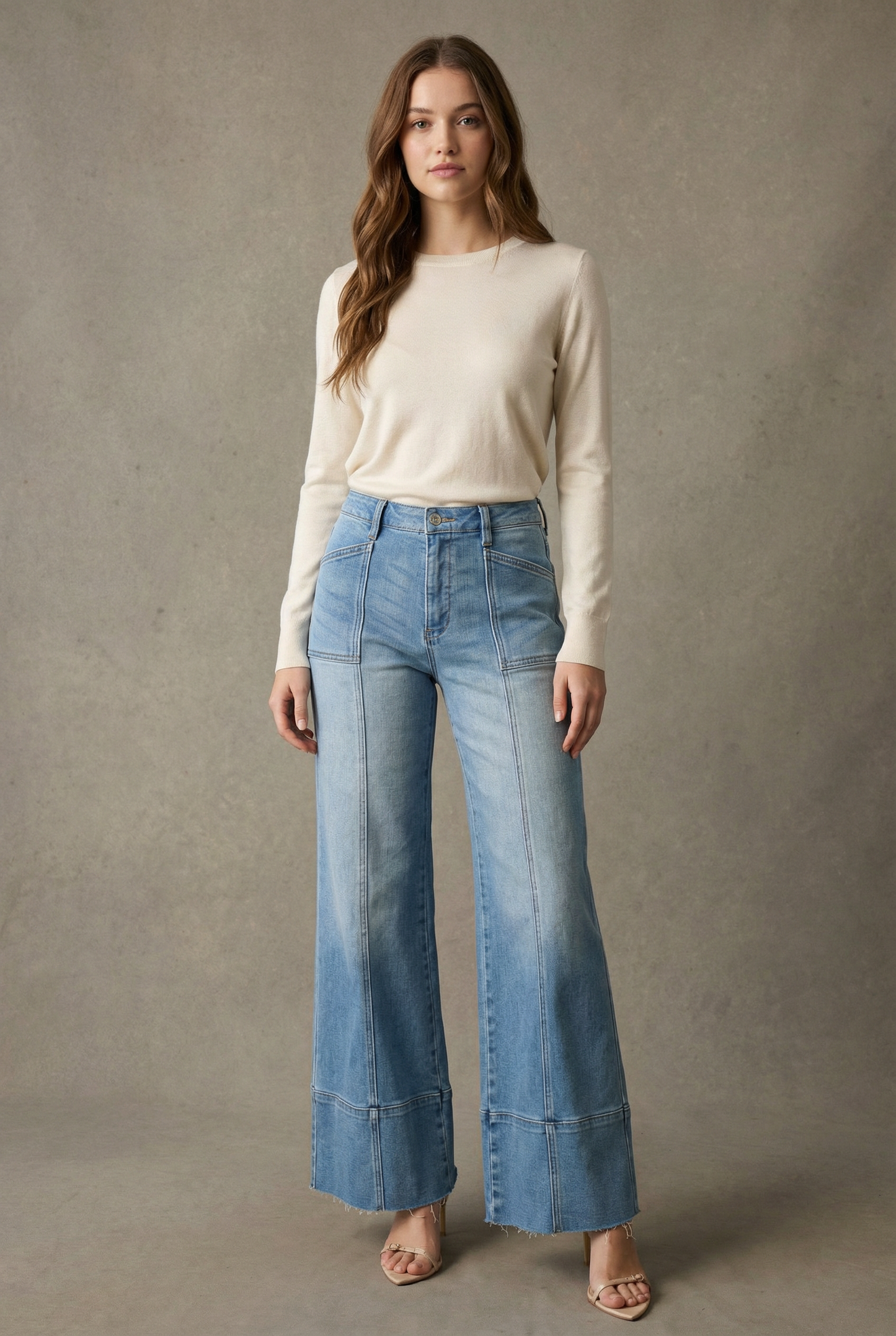 Artemis Vintage Wide Leg Stretch Jeans