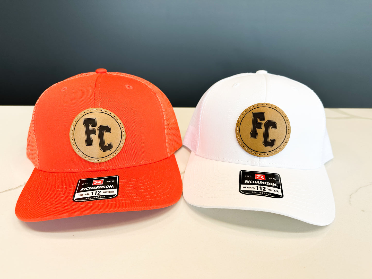 FC Circle Leather Patch Trucker Hat