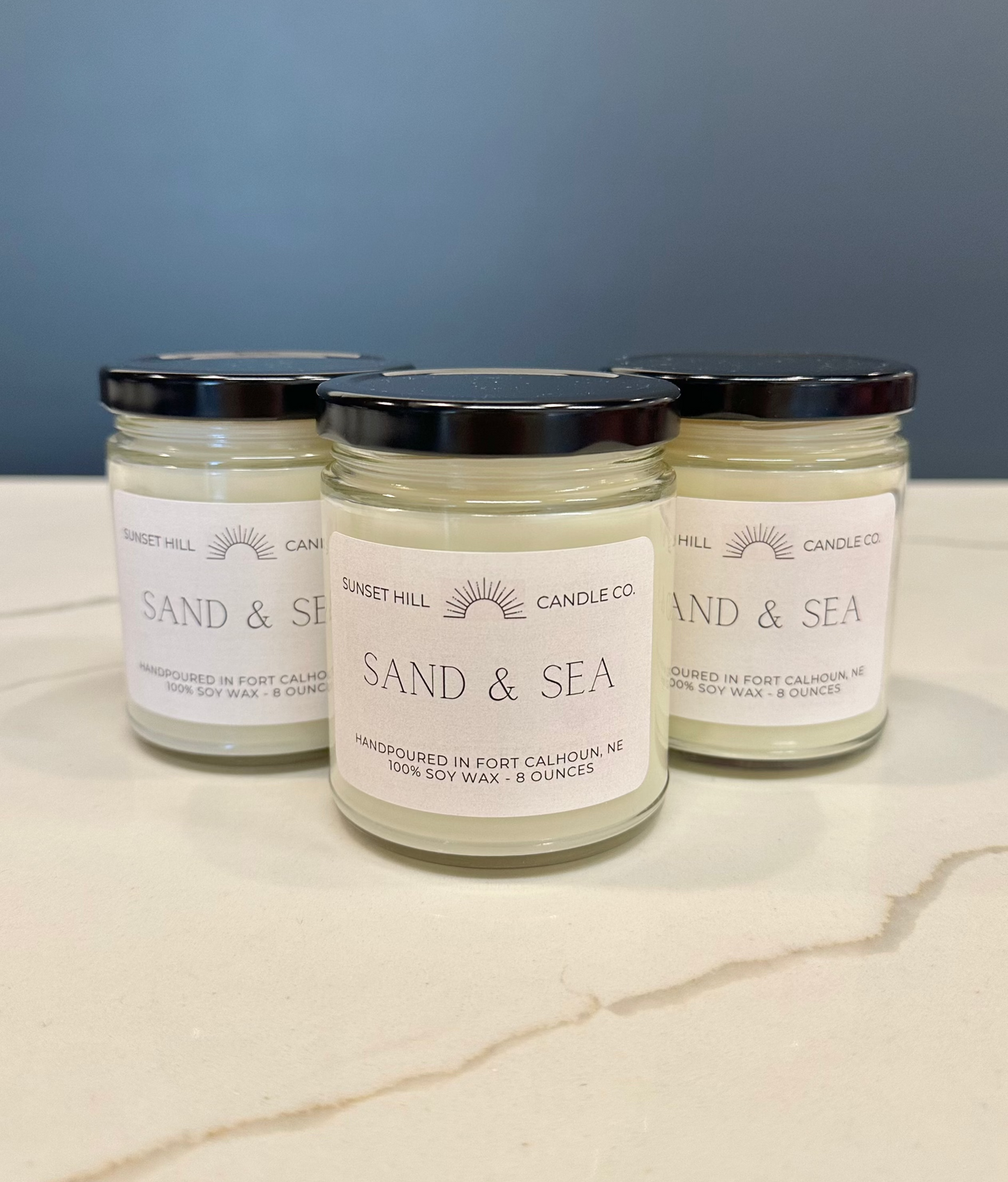 Sand + Sea 8oz Sunset Hill Candle Co.