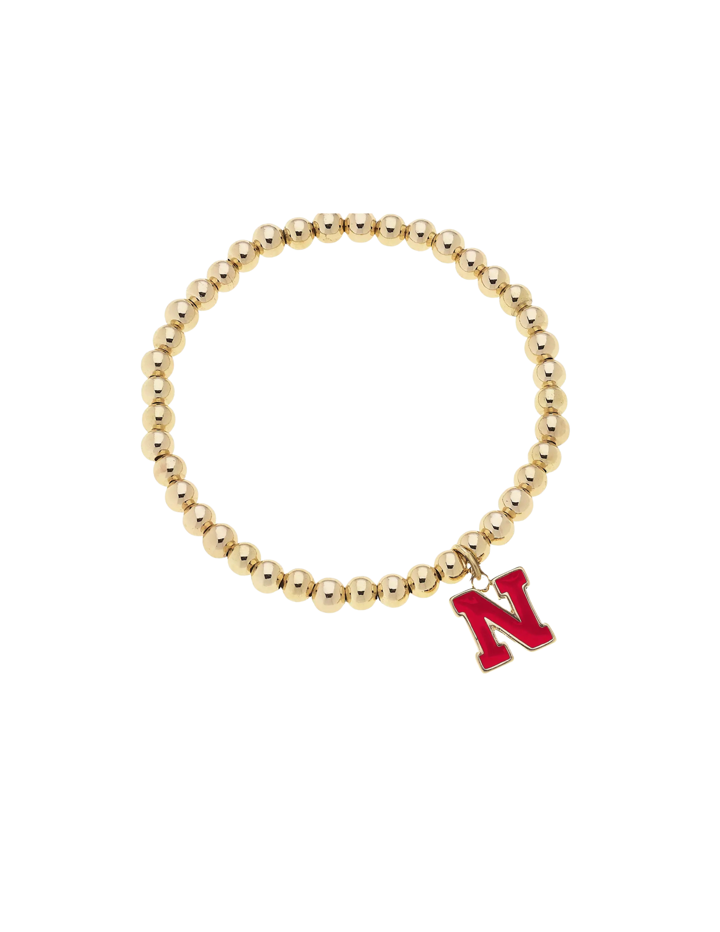 Nebraska Cornhuskers Ball Bead Stretch Bracelet