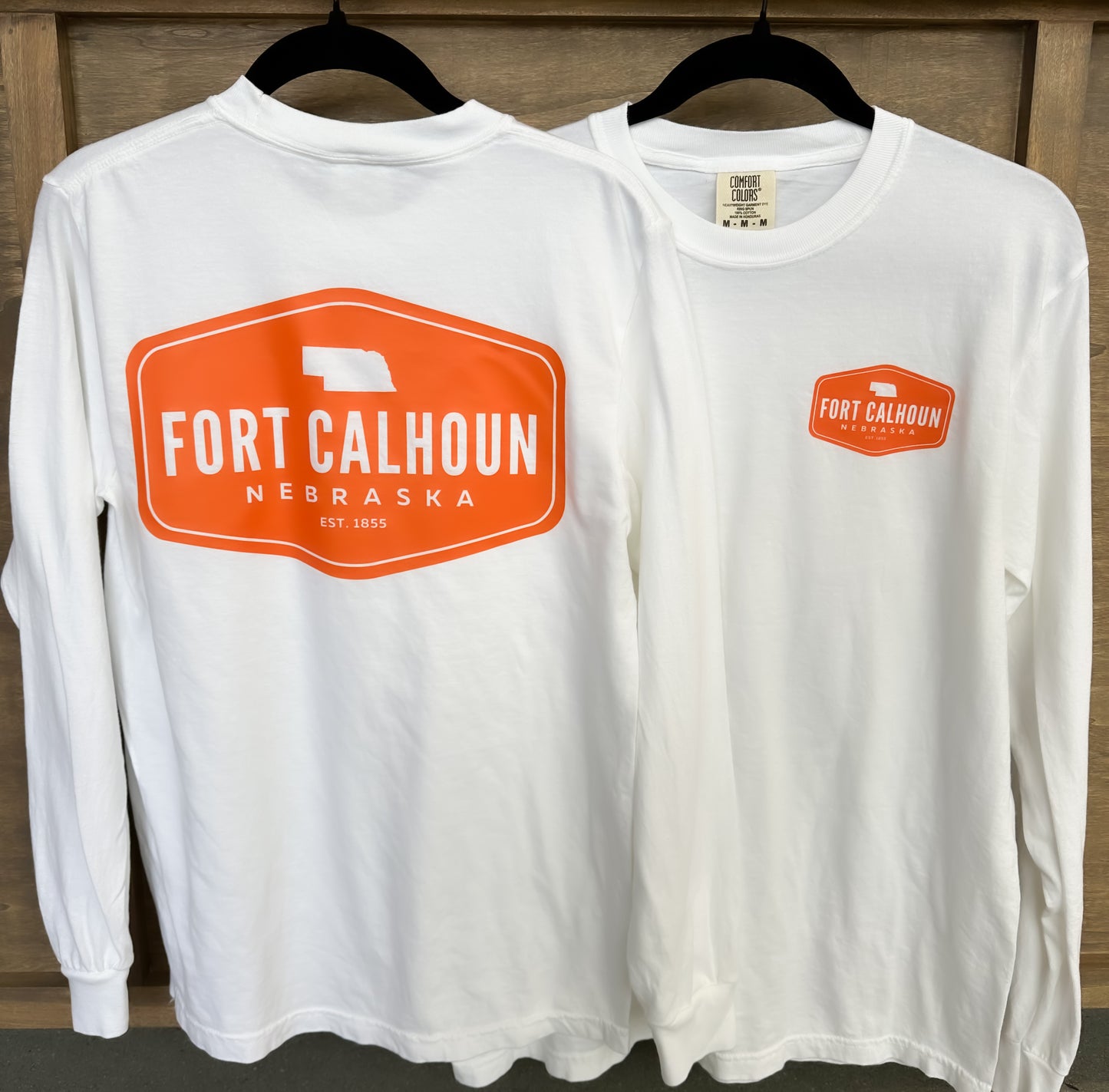 Fort Calhoun NE Hex Long Sleeve T-Shirt
