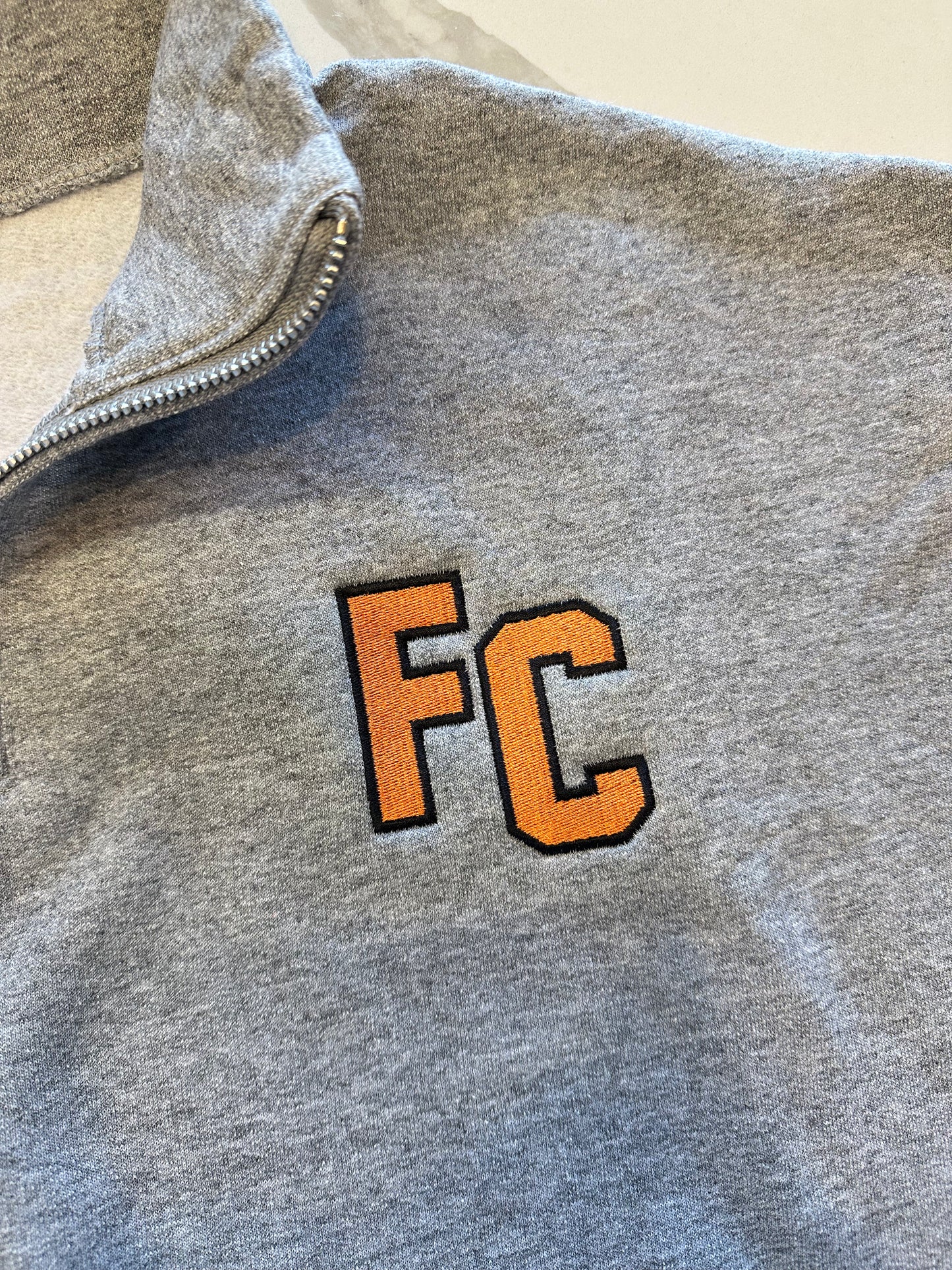 FC Embroidered Quarter-Zip Sweatshirt