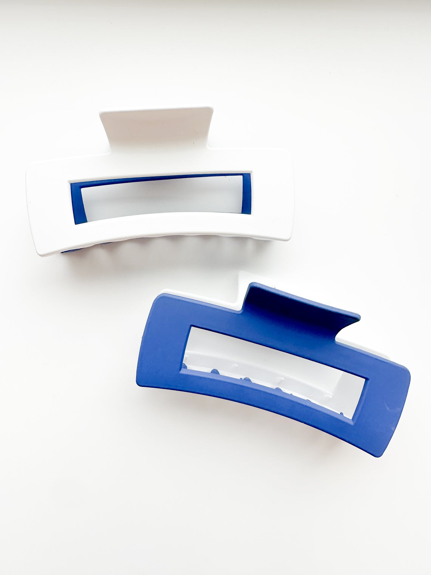 Blue & White Two Tone Hair Clip