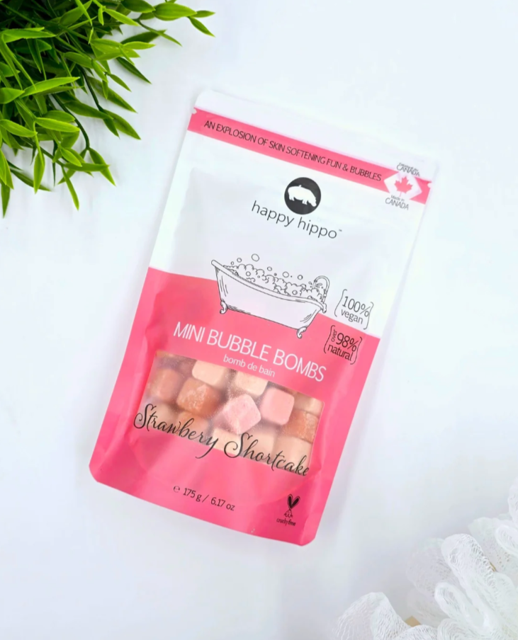 Happy Hippo Strawberry Shortcake Mini Bubble Bombs