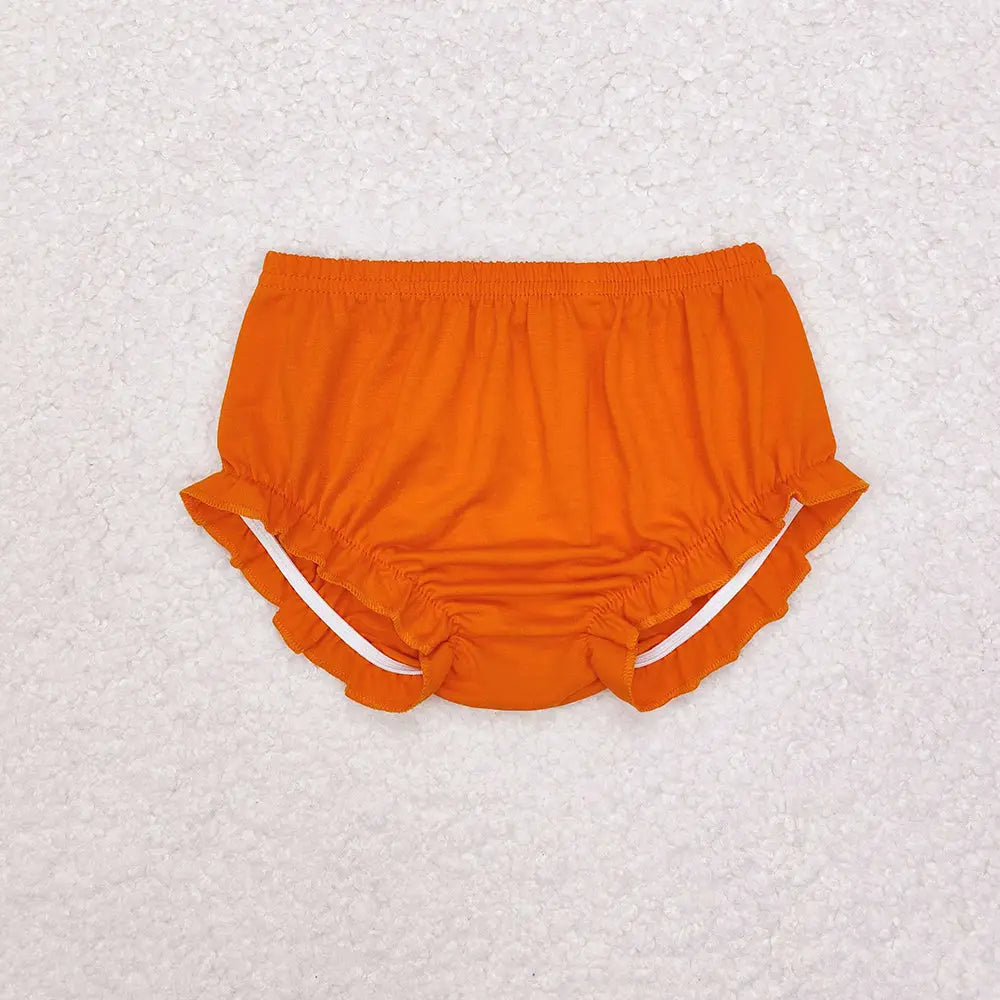 Baby Girls Orange Elastic Bummies Bloomers