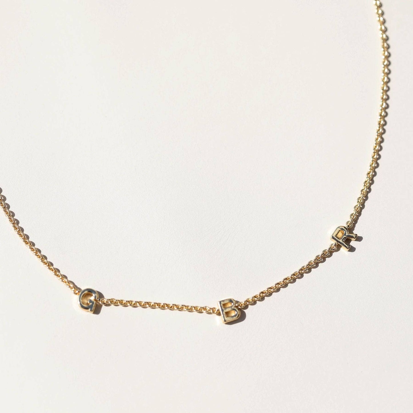 GBR "Go Big Red" Initial Necklace