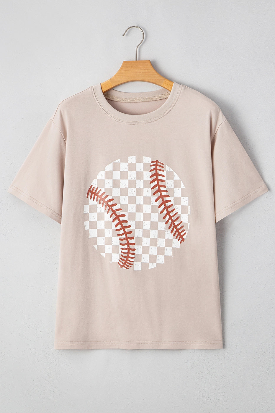 Checkered Baseball Women's T-Shirt
