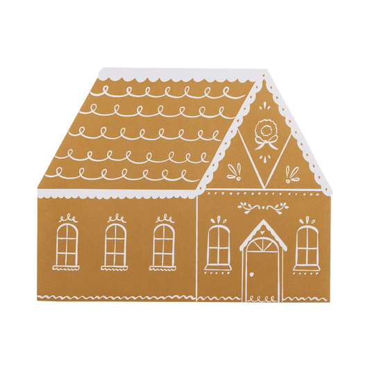 Gingerbread House Shaped Placemats with Stickers