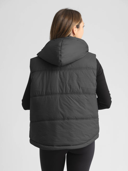Women's Super Soft Hooded Puffer Vest