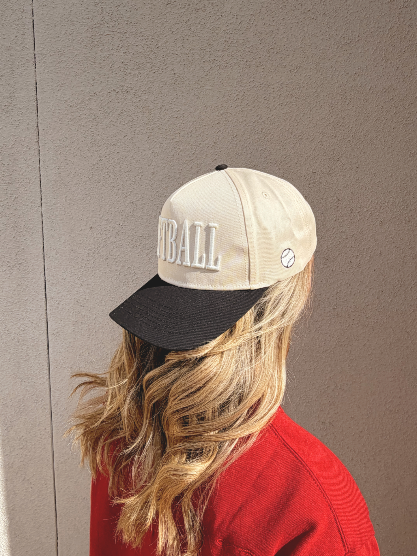 SOFTBALL Monochromatic Vintage Trucker Hat