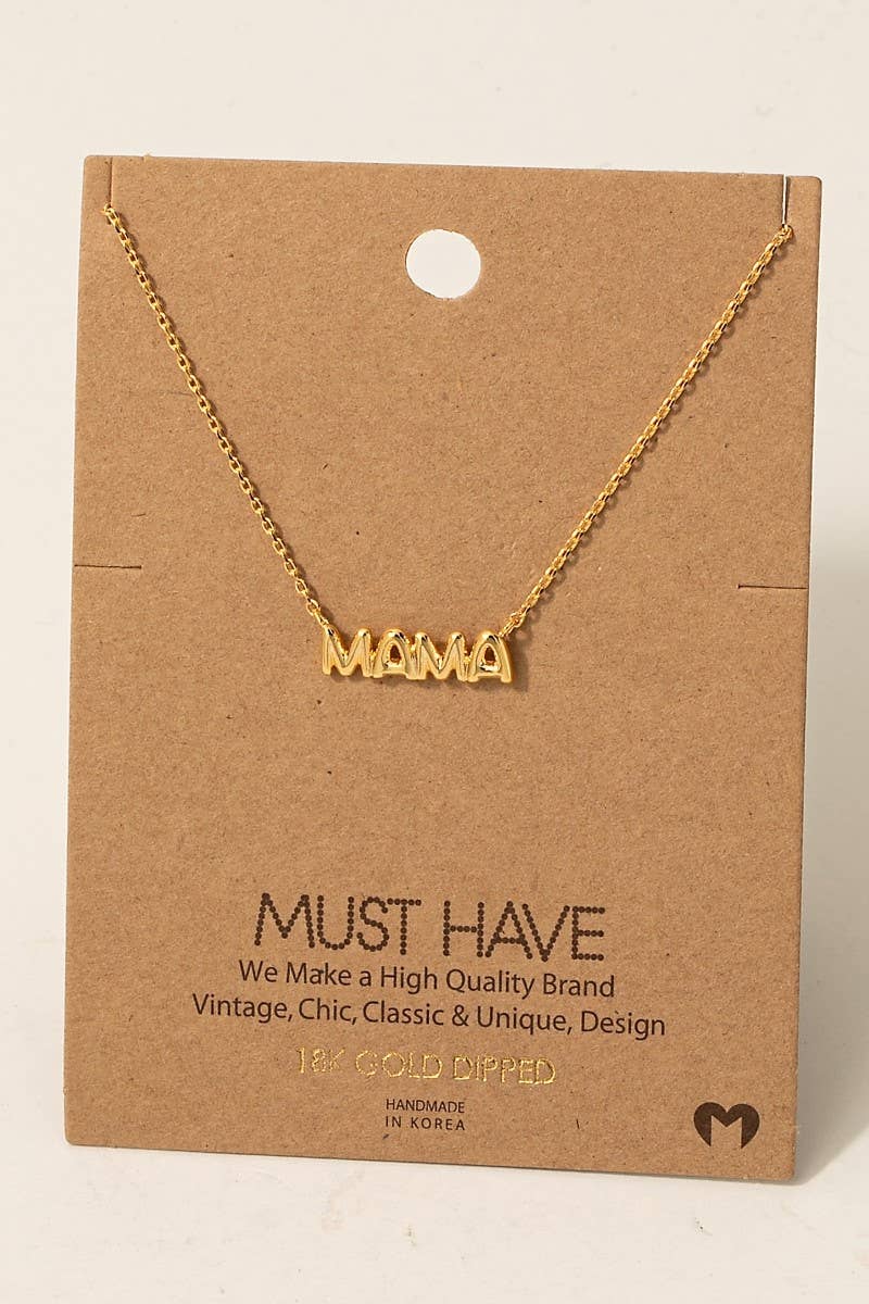 Bubble Mama Pendant Necklace