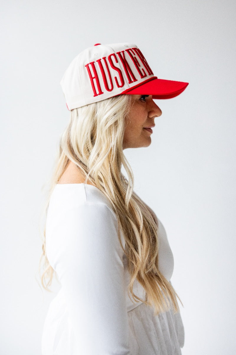 Huskers Offset Canvas Trucker Hat