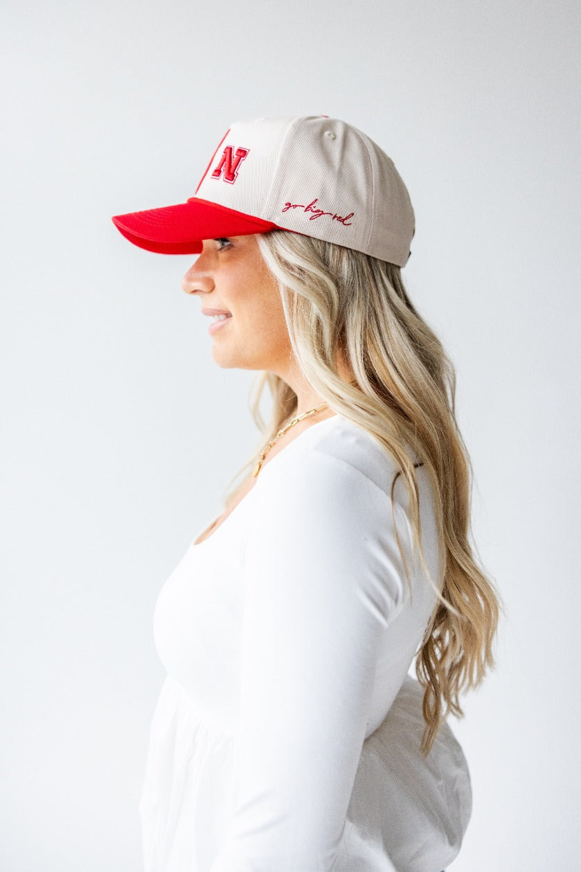 Huskers Offset Canvas Trucker Hat