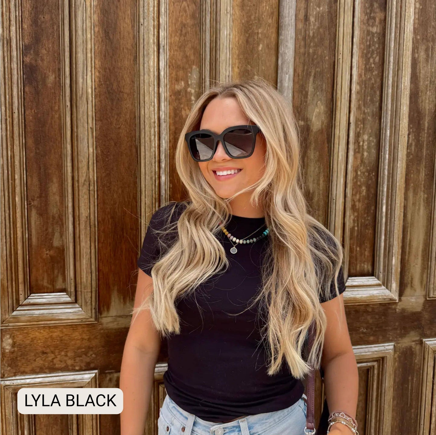Lyla Black - Polarized Medium Cat Eye Sunglasses