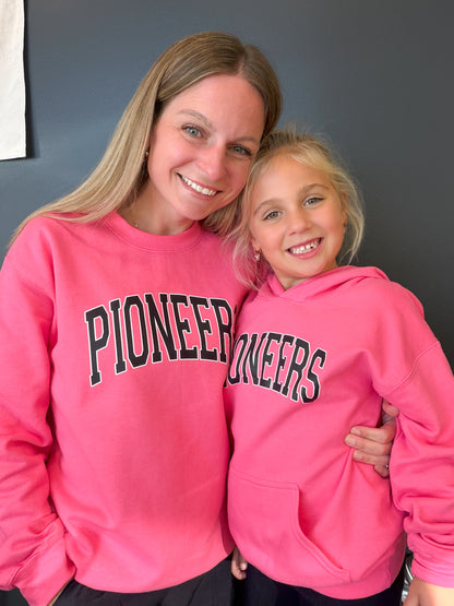 Youth Pink Pioneers Hoodie Sweatshirt