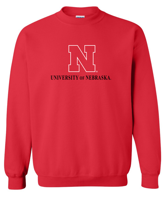 University Of Nebraska Embroidered Crewneck Sweatshirt