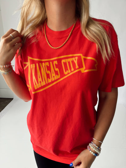 Kansas City Pennant Flag Tee