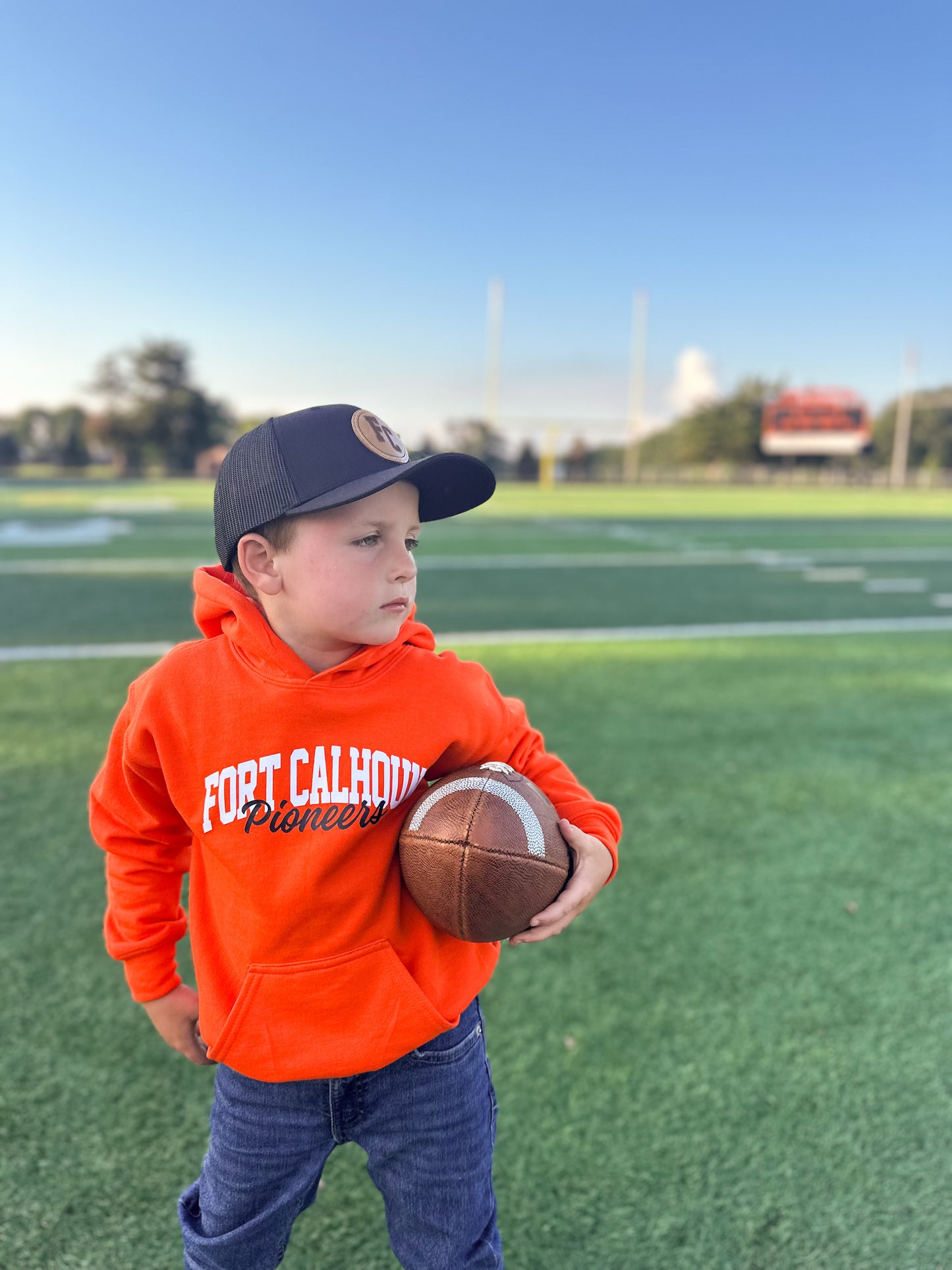 Youth FC Pioneers Orange Hoodie Sweatshirt