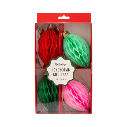 Honey Comb Light Bulb Gift Tag Set
