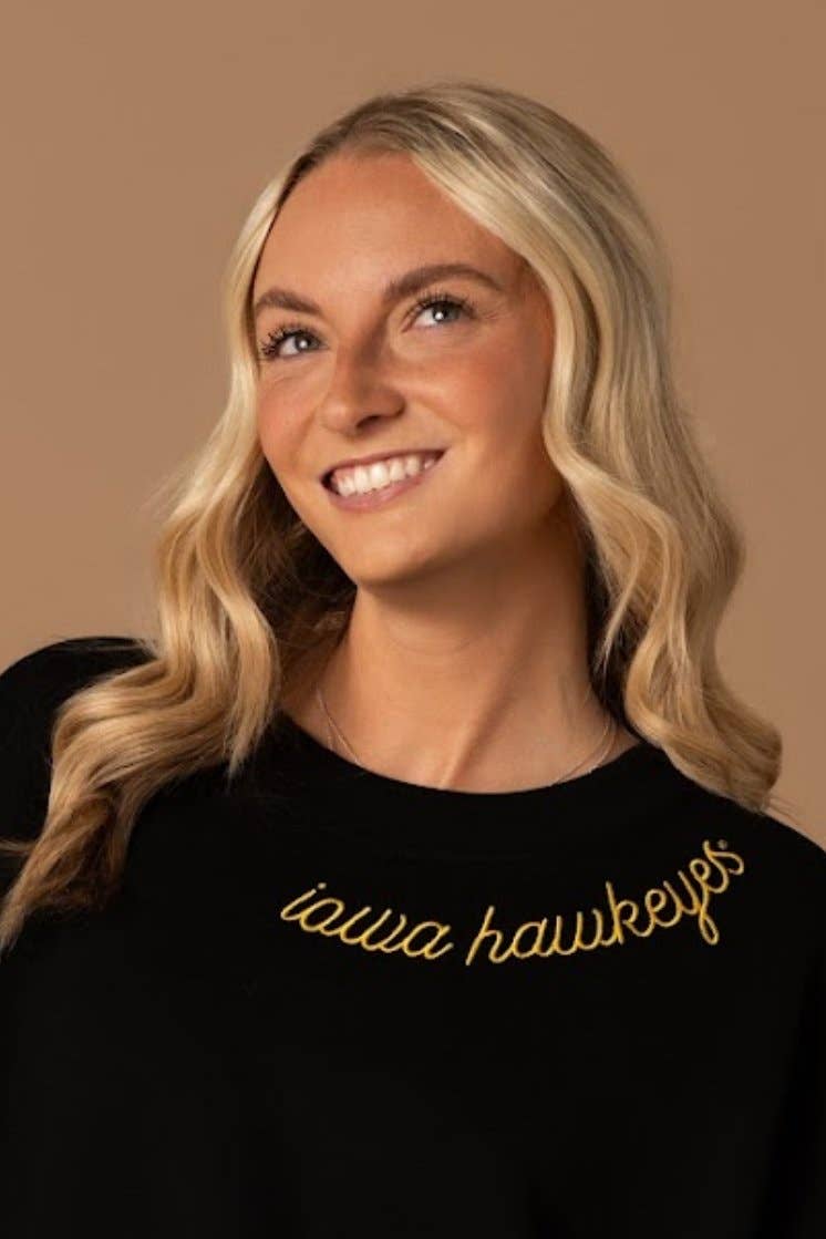 Hawkeyes Embroidered Sweatshirt