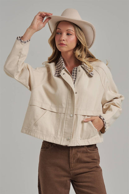 Vintage Oxford Canvas Twill Fall Jacket