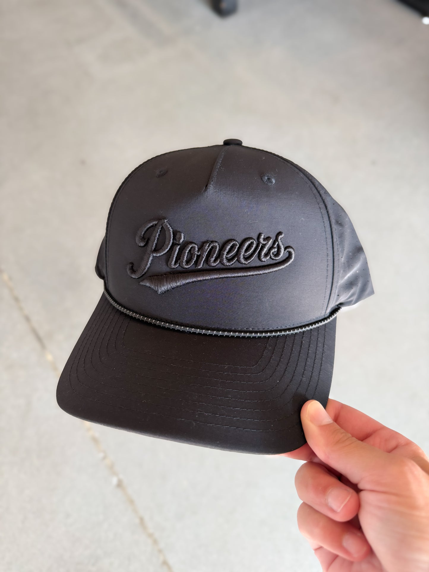 Pioneers Blackout Puff Rope Trucker Hat