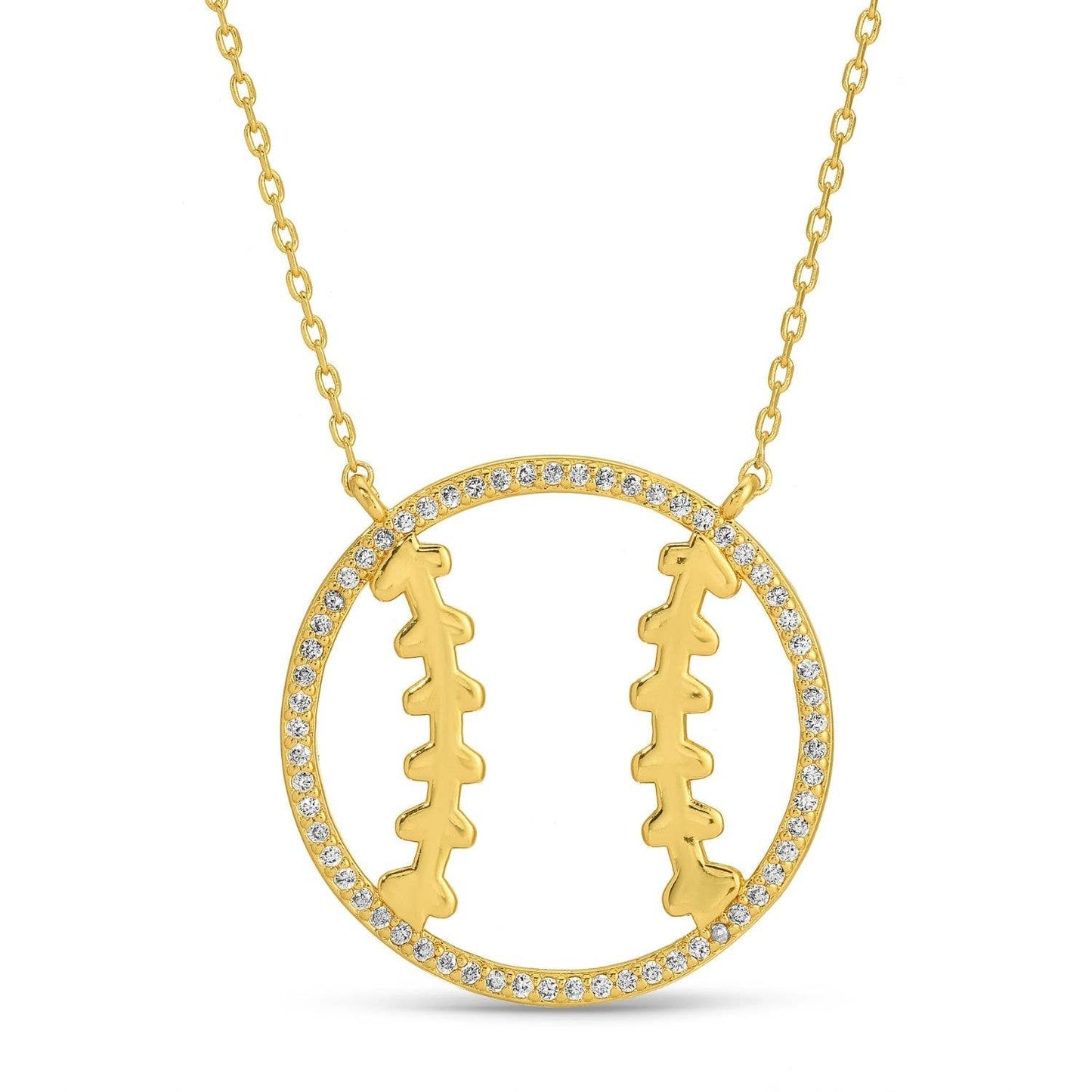 Glitzy Baseball | Softball Necklace