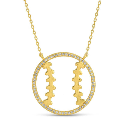 Glitzy Baseball | Softball Necklace