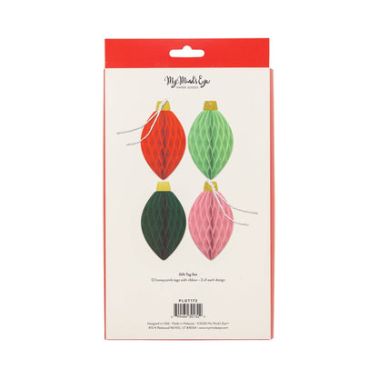 Honey Comb Light Bulb Gift Tag Set