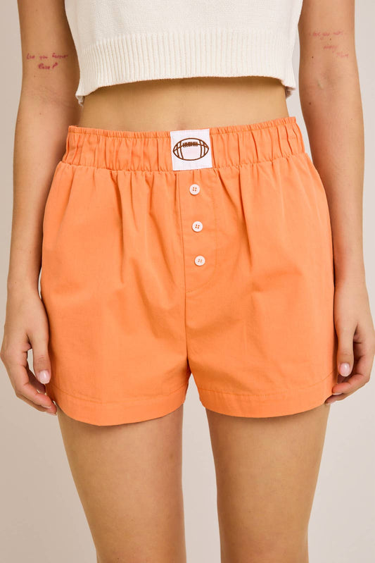 High Waisted Football Boxer Shorts