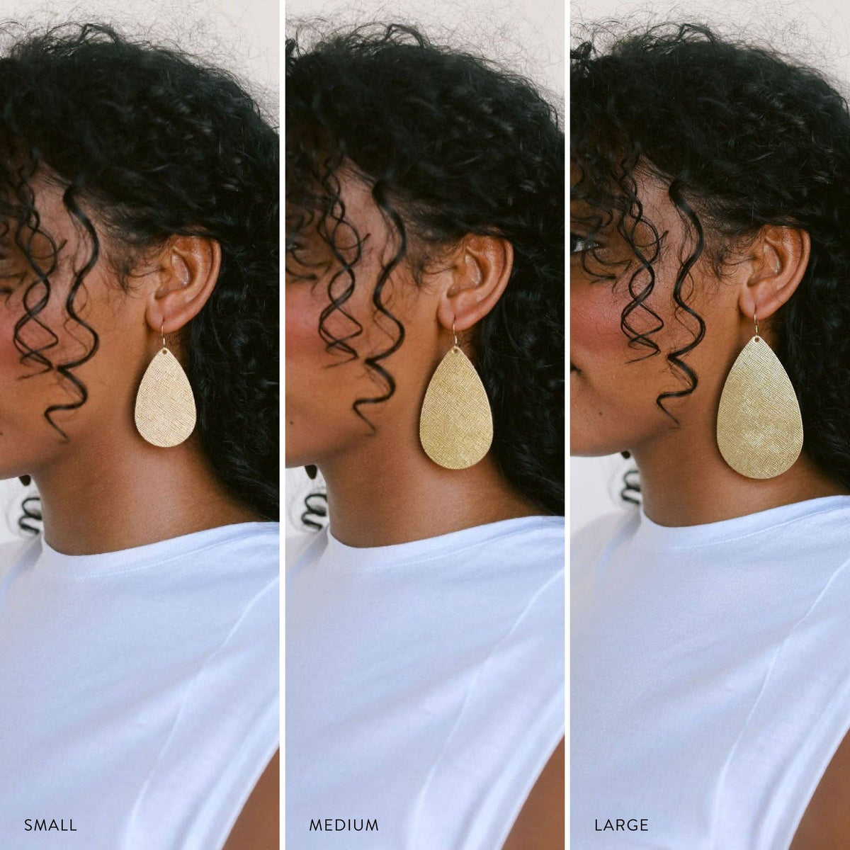Sangria Suede Leather Teardrop Earrings