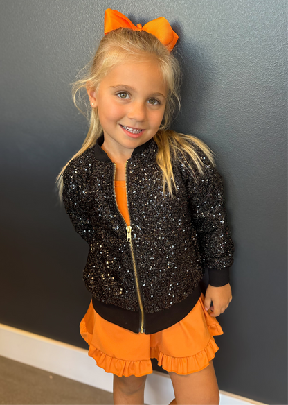 Black Sequin Jacket Toddler/Youth
