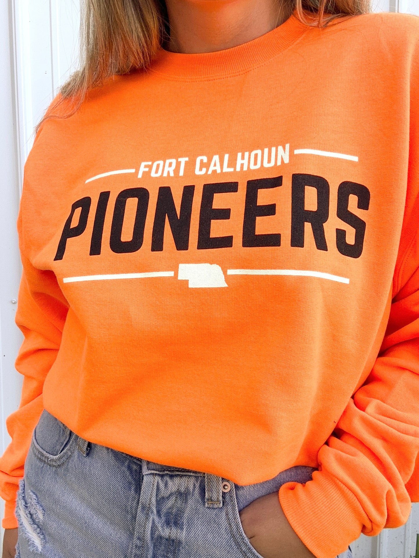 Fort Calhoun Pioneers NE Crewneck Sweatshirt